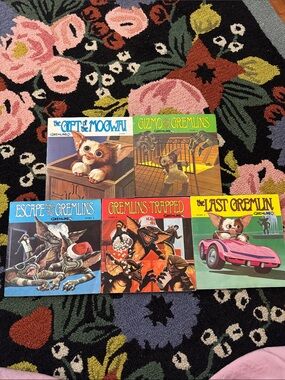 Complete 1984 Gremlins Read Along Vinyl Record Book Set